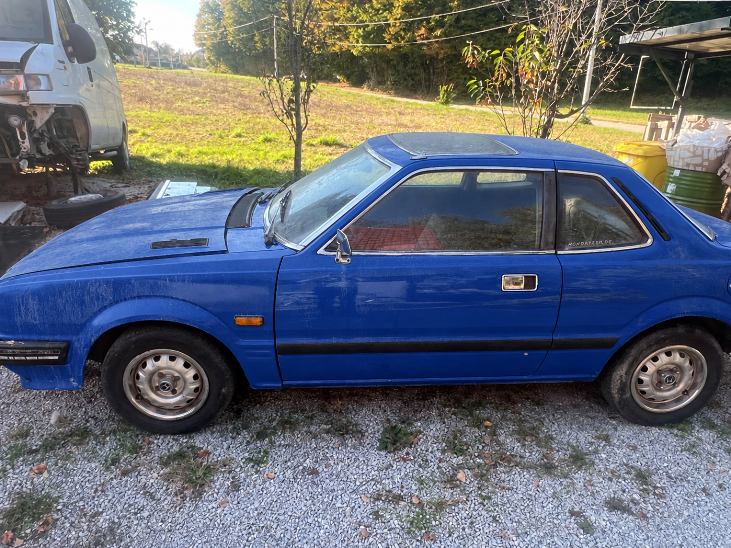 Cobalt blue AI paint study on the owner's Honda Prelude